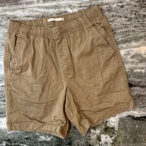 Classic Tan Men's Flat Front Shorts